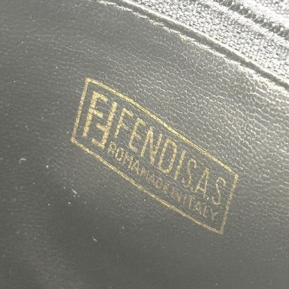 FENDI Hand Bag Tote Purse FF Zucchino Green Authentic