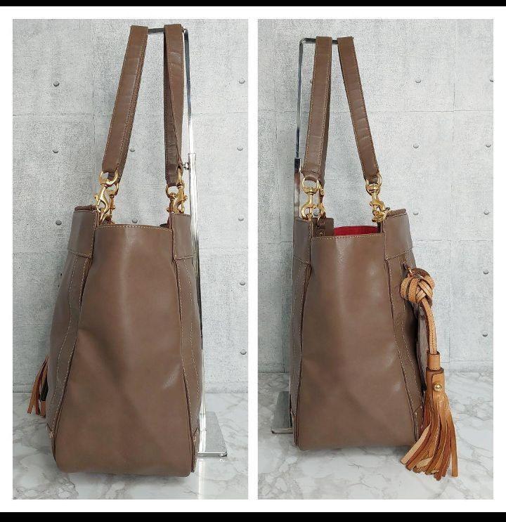 Chloe Shoulder Bag Tote Purse EDEN Leather Brown Authentic