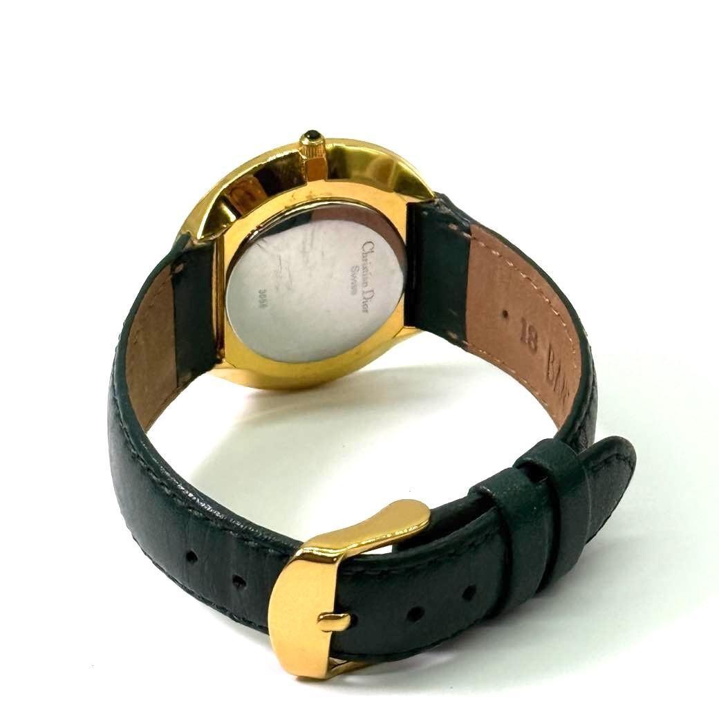 Christian Dior Quartz Watch Wristwatch Logo White Women's Authentic