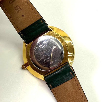 Christian Dior Quartz Watch Wristwatch Logo White Women's Authentic