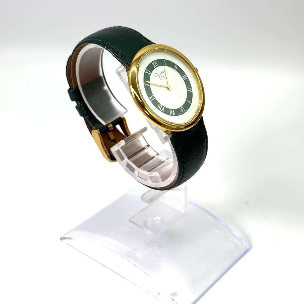 Christian Dior Quartz Watch Wristwatch Logo White Women's Authentic