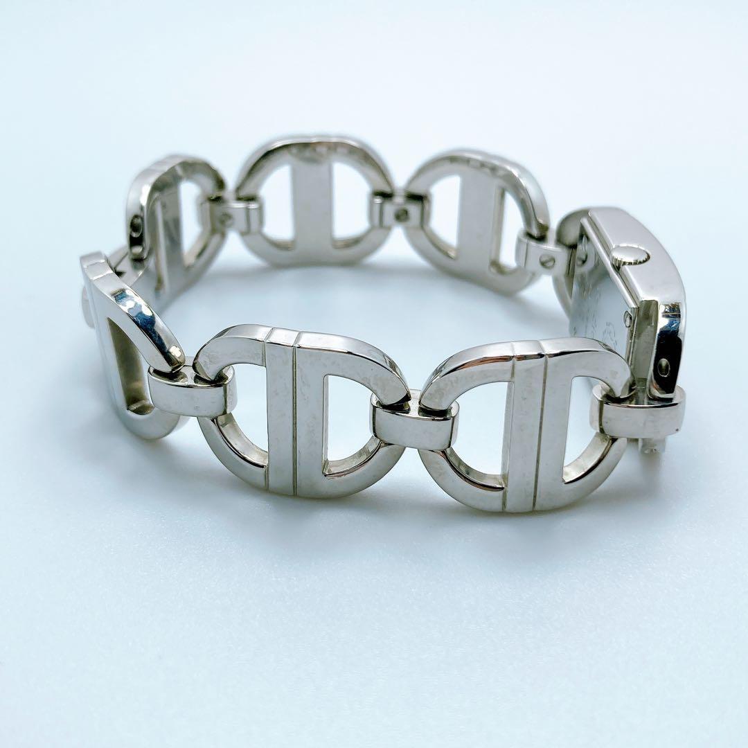 Christian Dior D78-108 Quartz Watch Wristwatch Logo Silver Women's Authentic