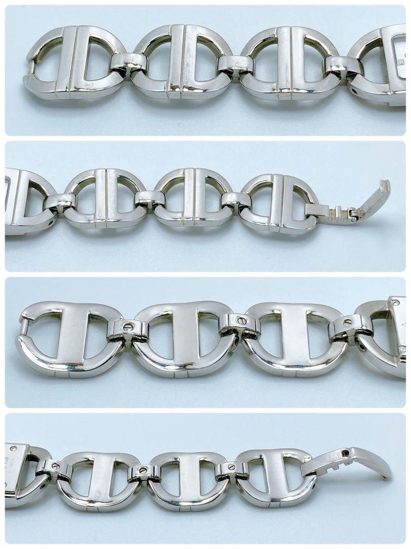 Christian Dior D78-108 Quartz Watch Wristwatch Logo Silver Women's Authentic