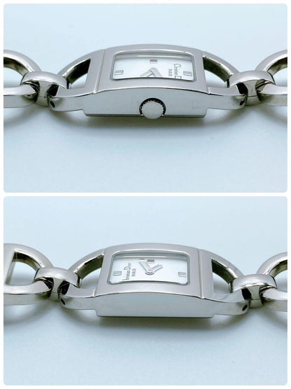 Christian Dior D78-108 Quartz Watch Wristwatch Logo Silver Women's Authentic