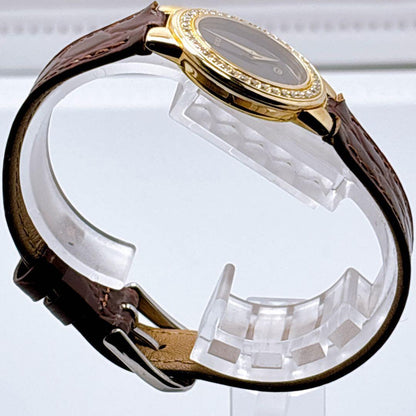 GUCCI 3300L Quartz Watch Wristwatch Gold Black Women's Authentic