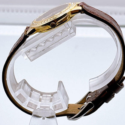 GUCCI 3300L Quartz Watch Wristwatch Gold Black Women's Authentic