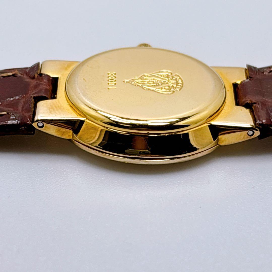 GUCCI 3300L Quartz Watch Wristwatch Gold Black Women's Authentic