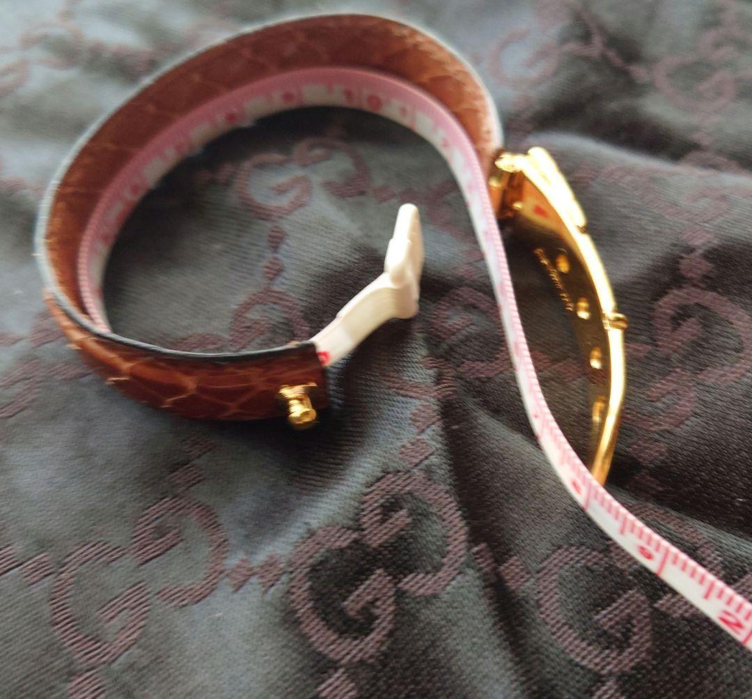 GUCCI Bracelet Bangle Light Brown Women Accessory Authentic