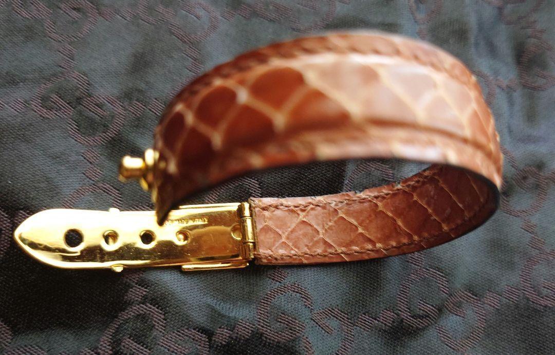 GUCCI Bracelet Bangle Light Brown Women Accessory Authentic