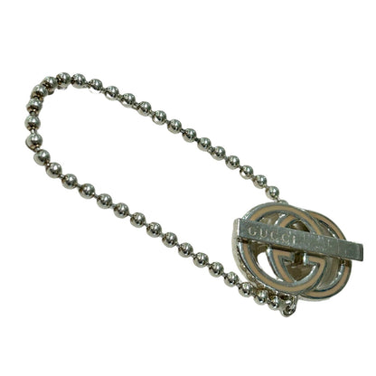 GUCCI Bracelet Bangle Interlocking G Silver 925 Unisex Accessory Authentic