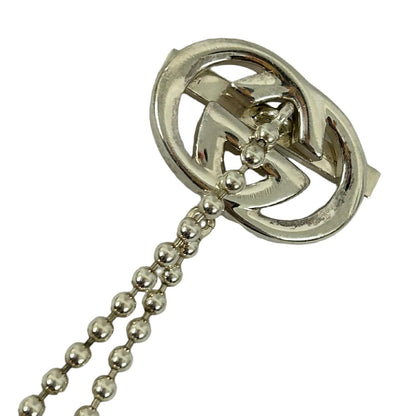 GUCCI Bracelet Bangle Interlocking G Silver 925 Unisex Accessory Authentic