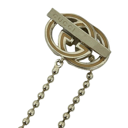 GUCCI Bracelet Bangle Interlocking G Silver 925 Unisex Accessory Authentic