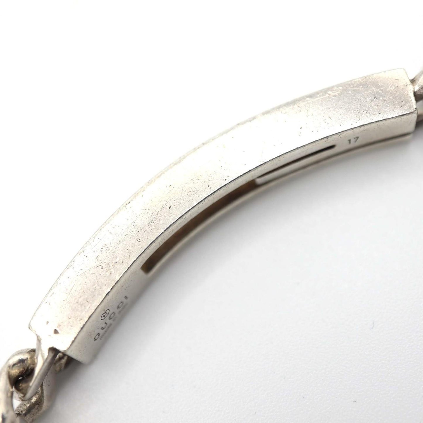 GUCCI Bracelet Bangle G Logo Silver 925 Women Accessory Authentic