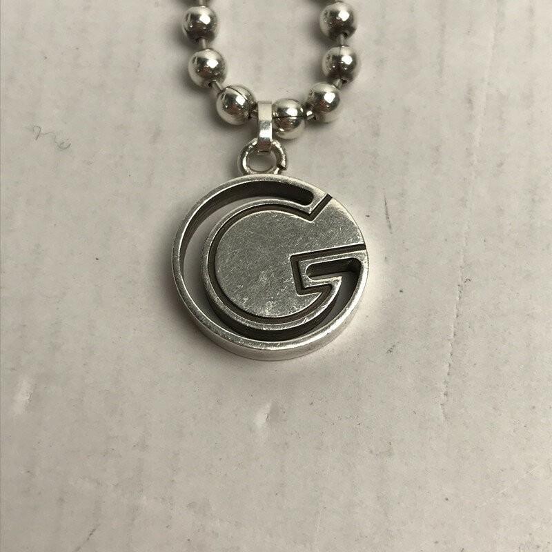 GUCCI Bracelet Bangle G Logo Silver 925 Unisex Accessory Authentic