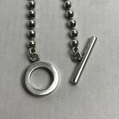 GUCCI Bracelet Bangle G Logo Silver 925 Unisex Accessory Authentic