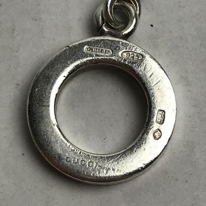 GUCCI Bracelet Bangle G Logo Silver 925 Unisex Accessory Authentic