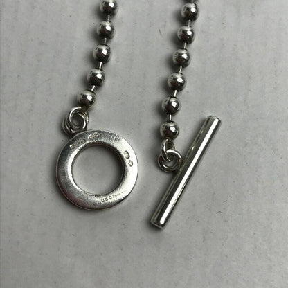 GUCCI Bracelet Bangle G Logo Silver 925 Unisex Accessory Authentic