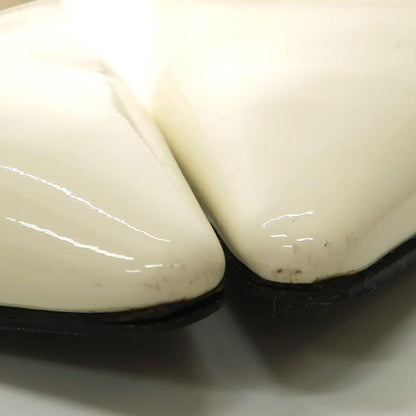 Christian Dior Flat Shoes J'ADIOR EU 34 US 4 Patent Leather White Authentic