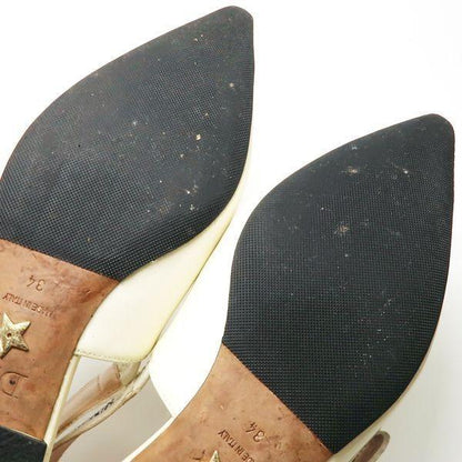 Christian Dior Flat Shoes J'ADIOR EU 34 US 4 Patent Leather White Authentic