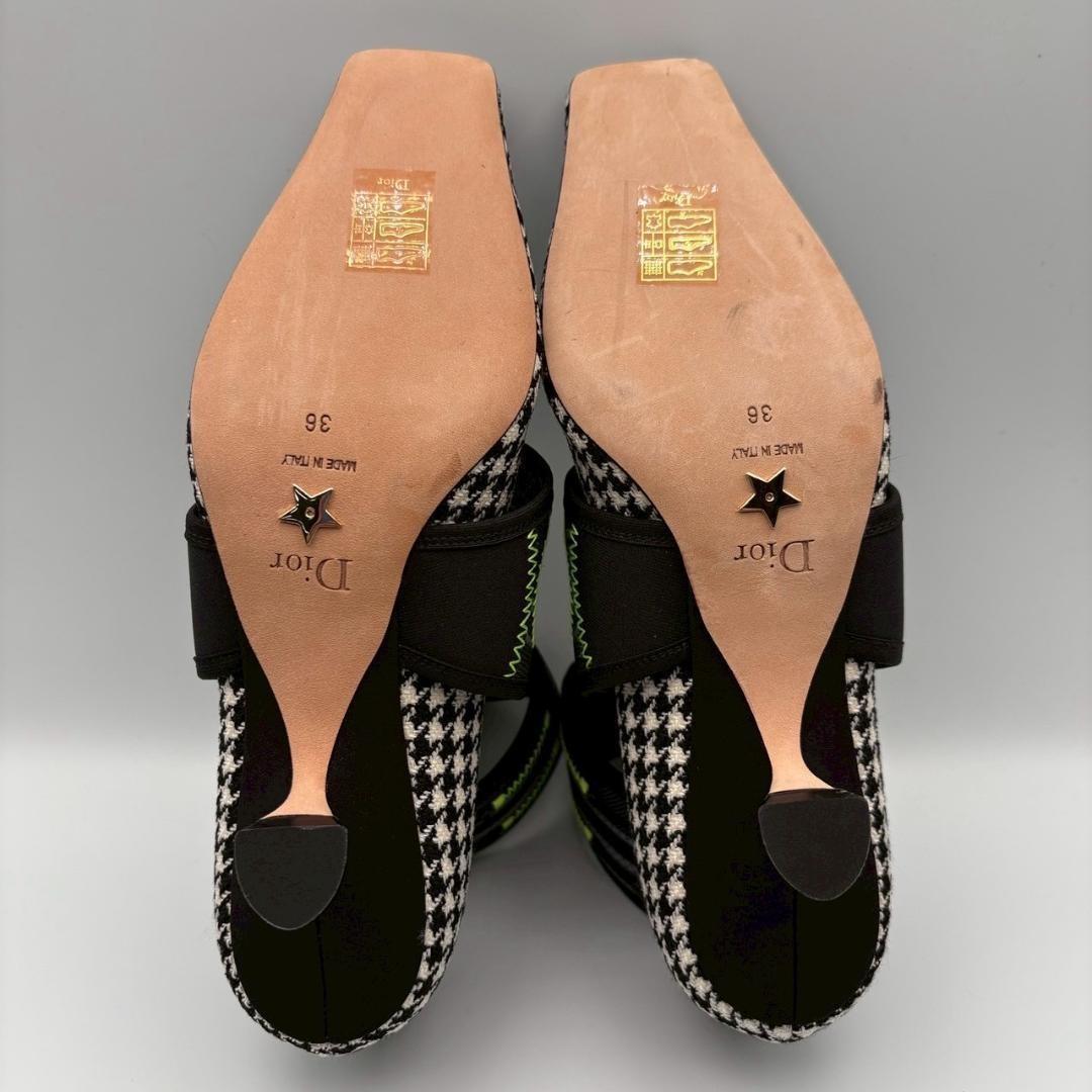 Christian Dior Shoes Pumps Heel Roger Vivier EU 36 US 6 Black White Authentic