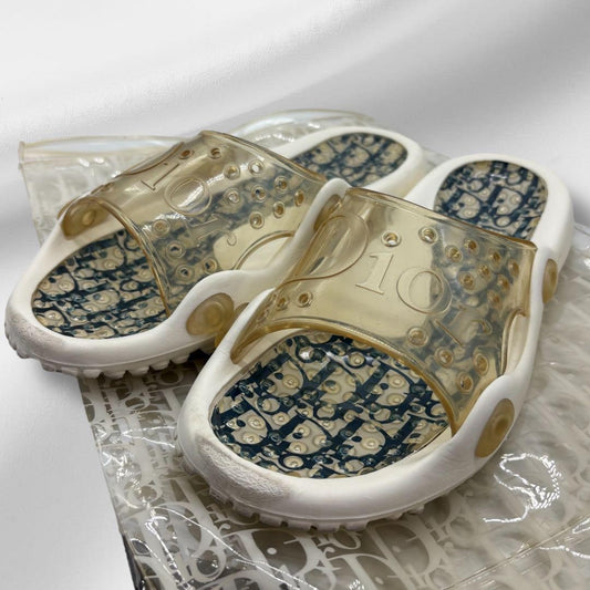 Christian Dior Sandals Shoes Trotter EU 38 US 8 Authentic