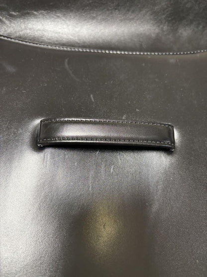 Saint Laurent Hand Shoulder Bag Tote Purse Leather Black Authentic