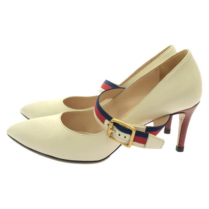 GUCCI Shoes Pumps Heel EU 36 US 6 Leather Authentic