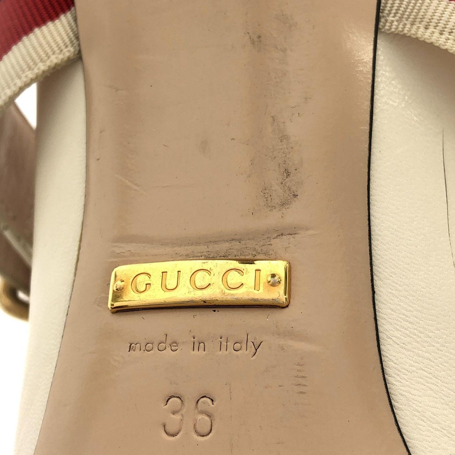 GUCCI Shoes Pumps Heel EU 36 US 6 Leather Authentic