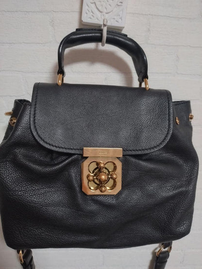 Chloe Shoulder Bag Purse Elsie Leather Black Authentic