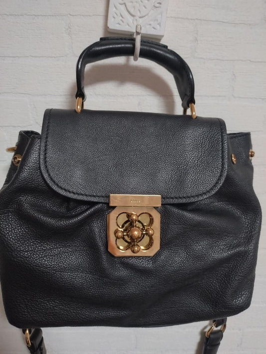Chloe Shoulder Bag Purse Elsie Leather Black Authentic