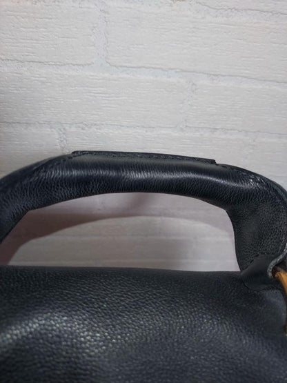 Chloe Shoulder Bag Purse Elsie Leather Black Authentic