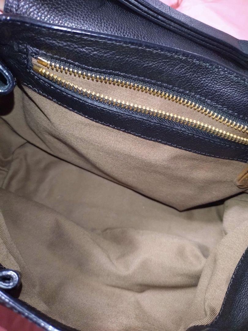 Chloe Shoulder Bag Purse Elsie Leather Black Authentic