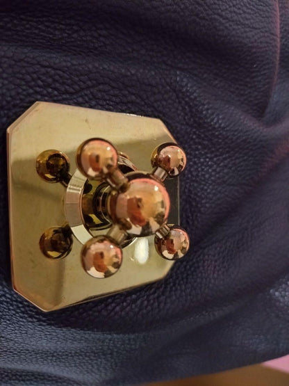 Chloe Shoulder Bag Purse Elsie Leather Black Authentic