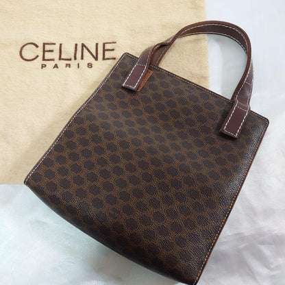 CELINE handbag Purse Macadam Brown Authentic Women's Used