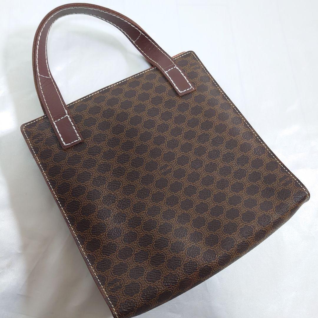 CELINE handbag Purse Macadam Brown Authentic Women's Used