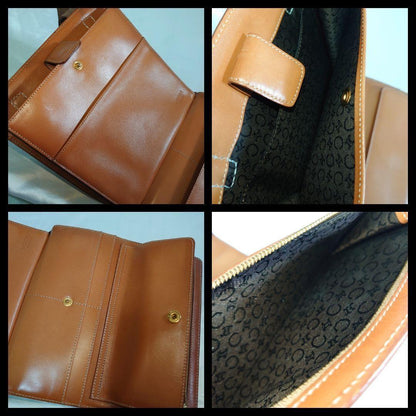 CELINE handbag Purse Macadam Brown Authentic Women's Used