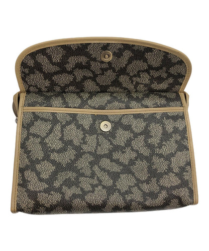 Saint Laurent Clutch Bag Second Bag YSL Cassandra PVC Beige Authentic