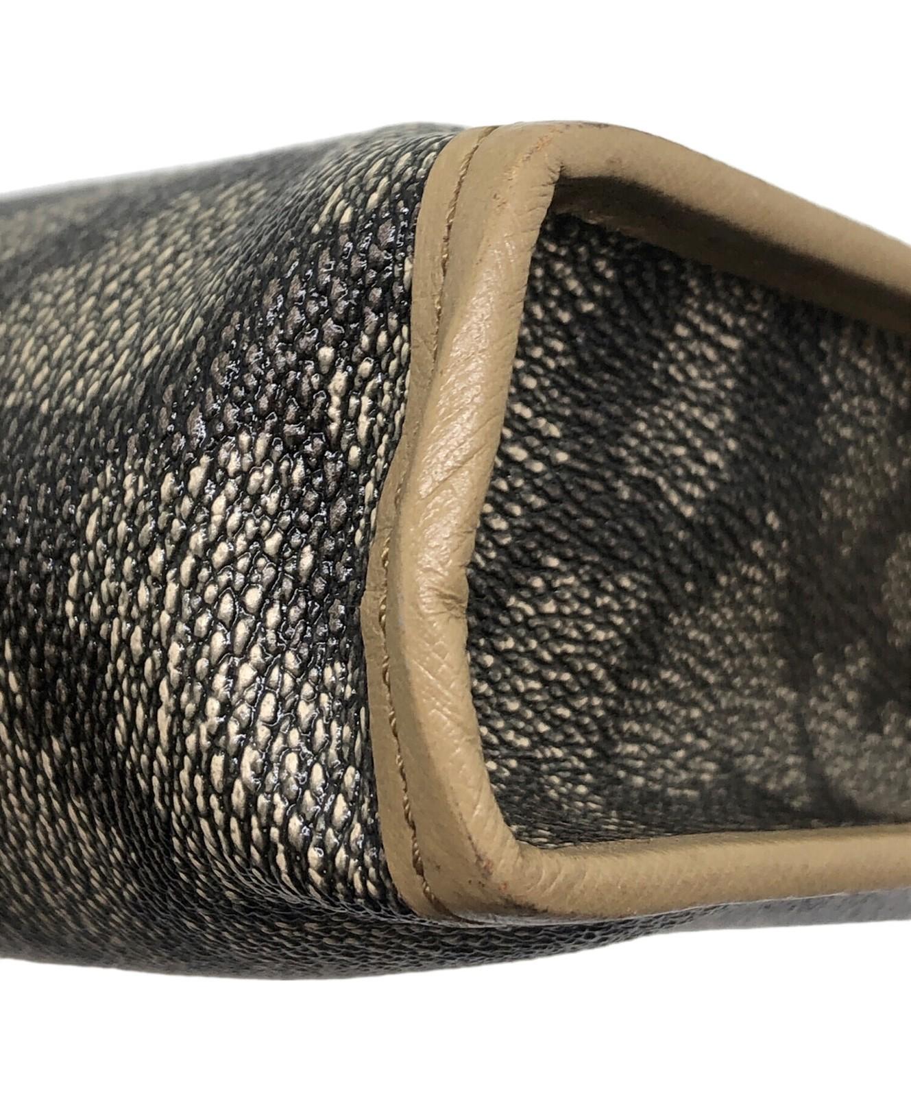 Saint Laurent Clutch Bag Second Bag YSL Cassandra PVC Beige Authentic