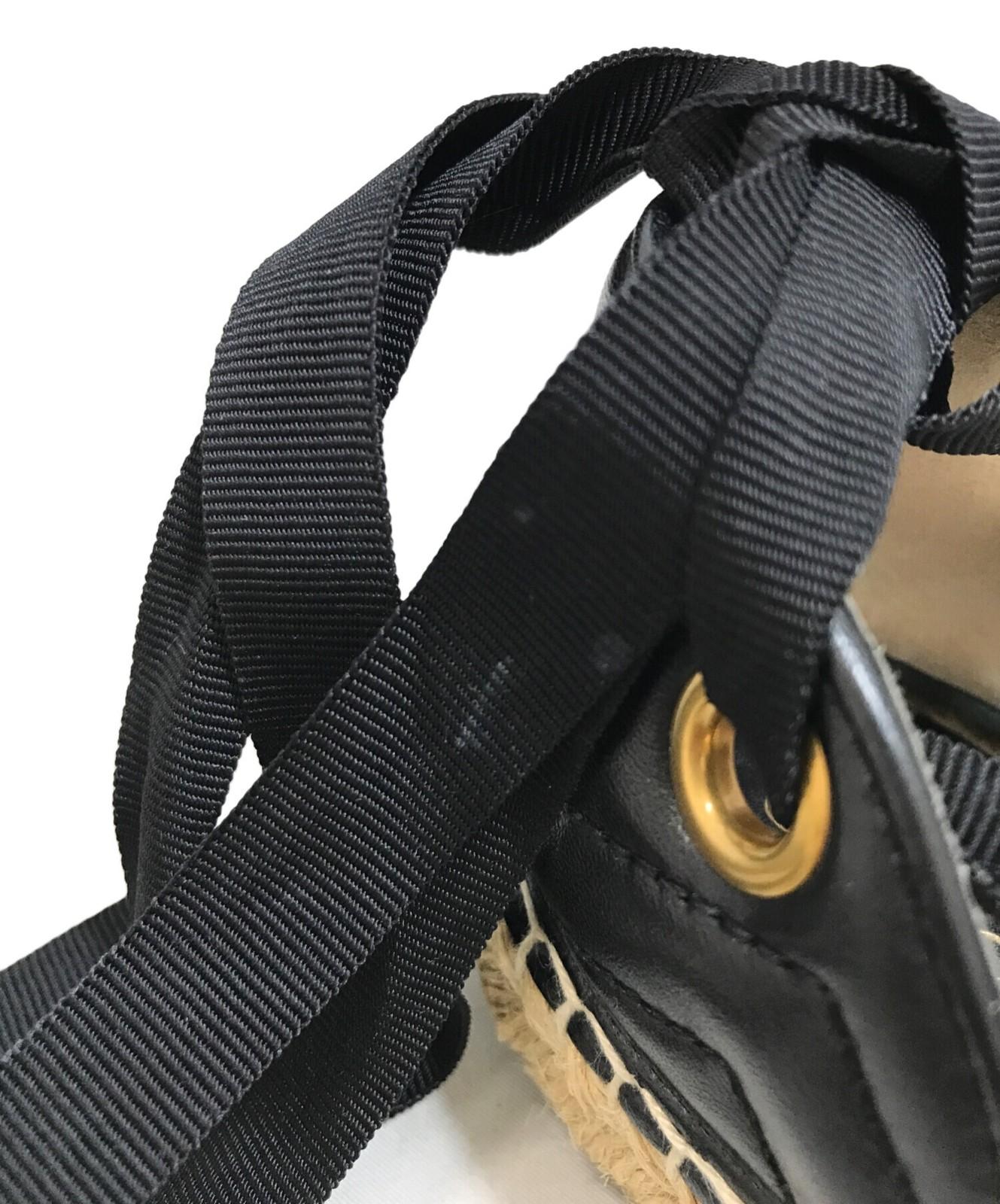 GUCCI Sandals Shoes GG EU 36 US 6 Beige Authentic