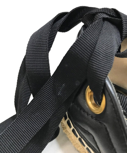 GUCCI Sandals Shoes GG EU 36 US 6 Beige Authentic