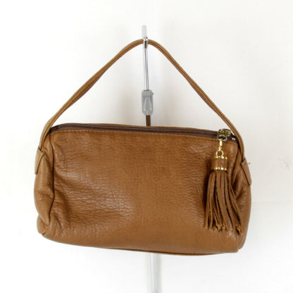 R.Valentino Hand Bag Tote Purse Leather Brown Authentic