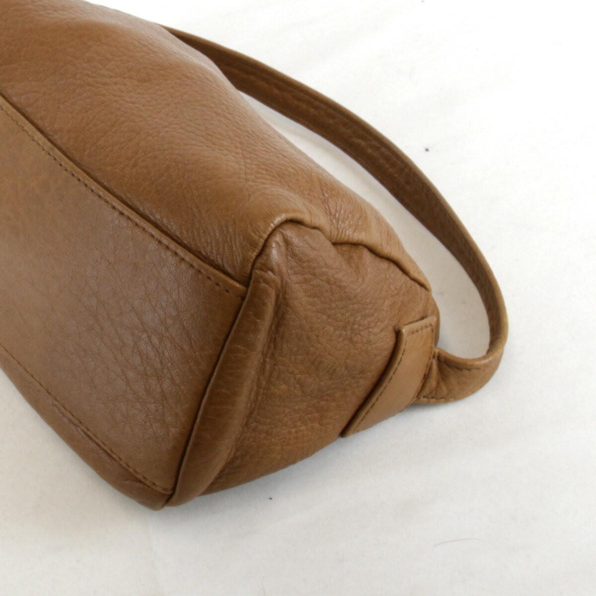 R.Valentino Hand Bag Tote Purse Leather Brown Authentic