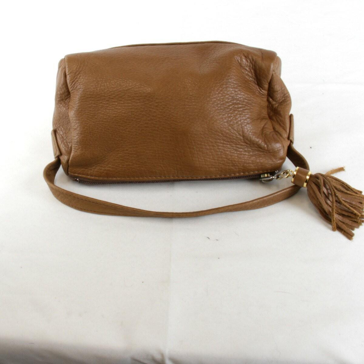 R.Valentino Hand Bag Tote Purse Leather Brown Authentic