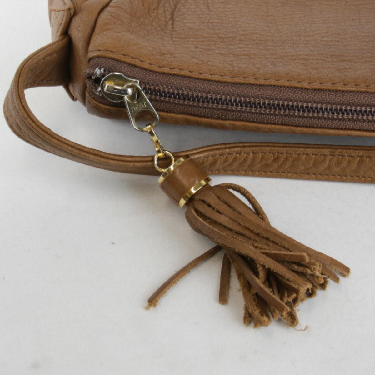 R.Valentino Hand Bag Tote Purse Leather Brown Authentic