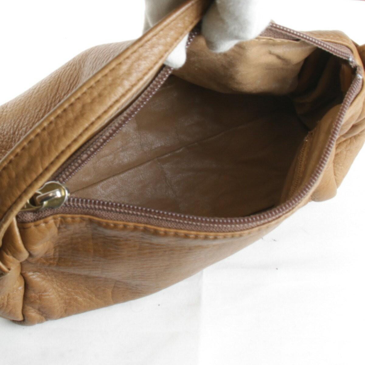 R.Valentino Hand Bag Tote Purse Leather Brown Authentic