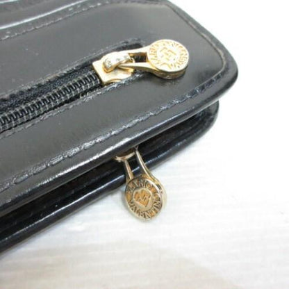 MARIO VALENTINO Clutch Bag Second Bag Leather Black Authentic