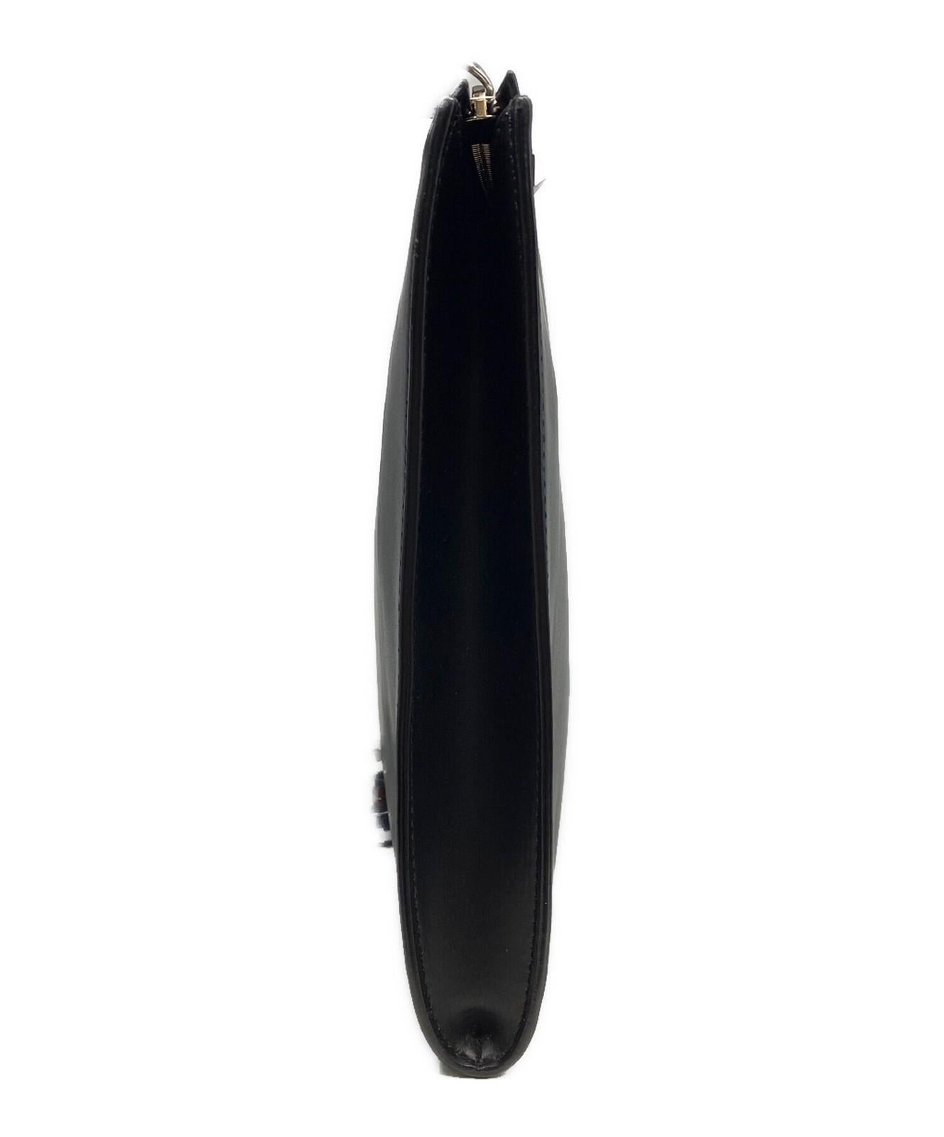 Valentino Garavani Clutch Bag Second Bag VLTN Studs Black Authentic