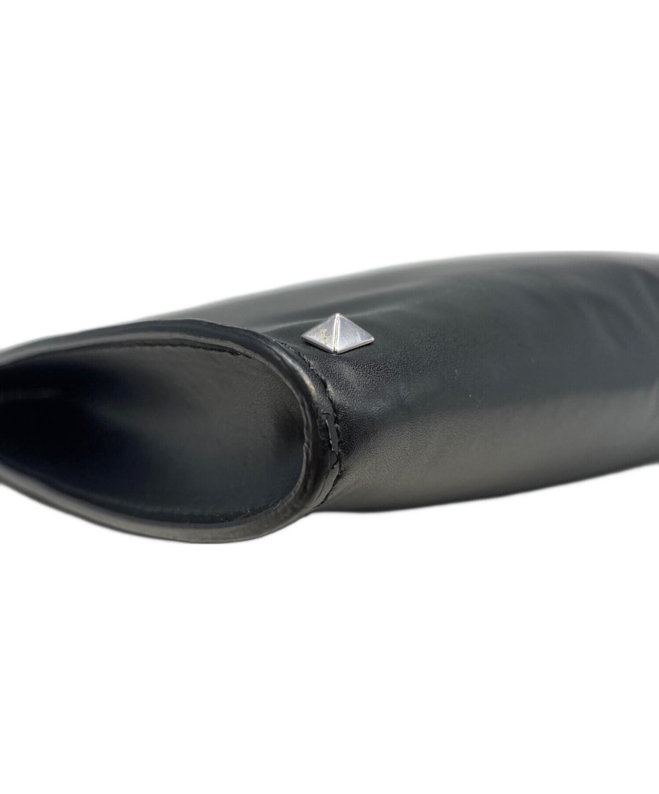 Valentino Garavani Clutch Bag Second Bag VLTN Studs Black Authentic