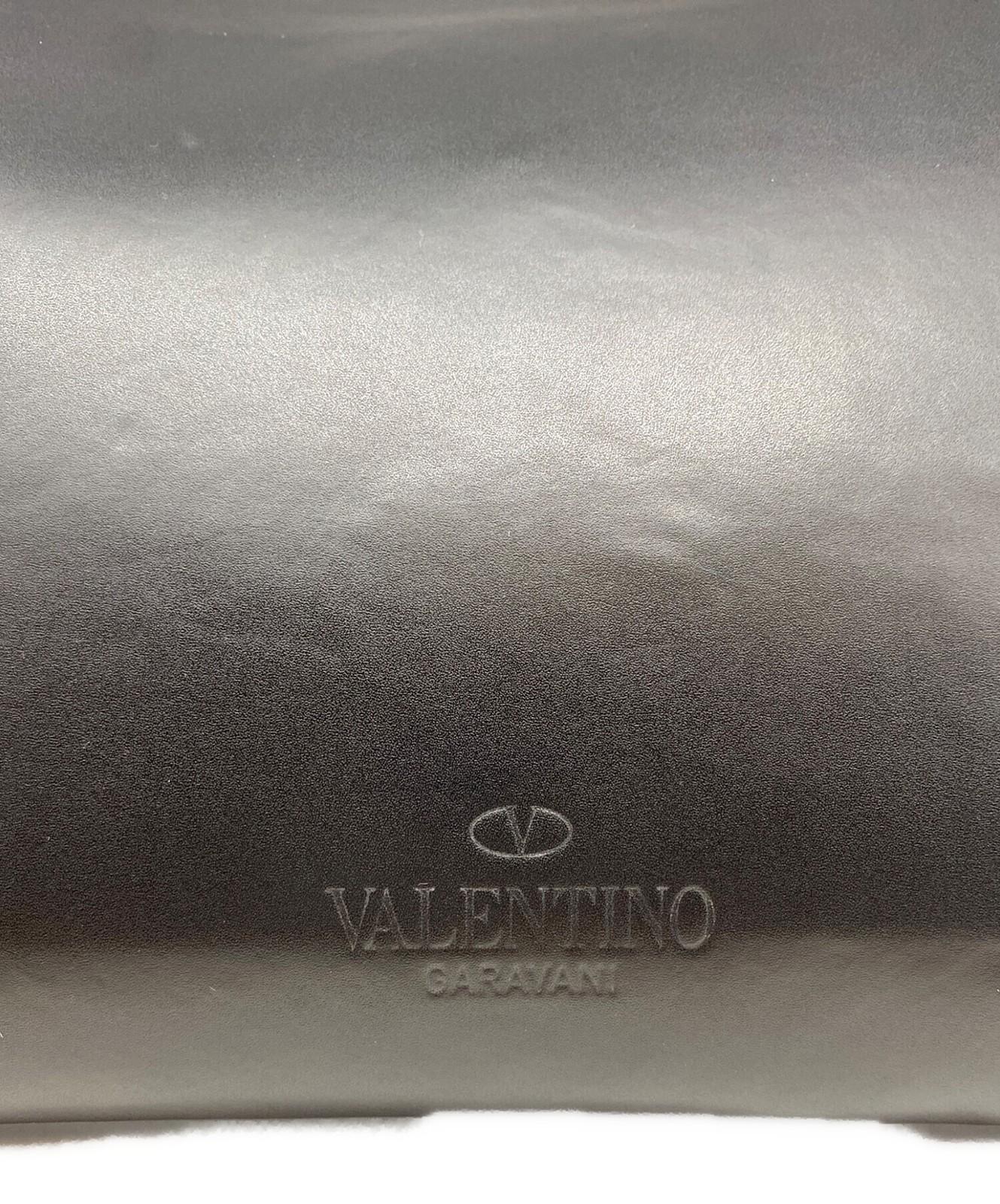 Valentino Garavani Clutch Bag Second Bag VLTN Studs Black Authentic