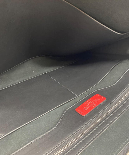 Valentino Garavani Clutch Bag Second Bag VLTN Studs Black Authentic